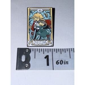The Lovers Tarot Card Pin Brooch